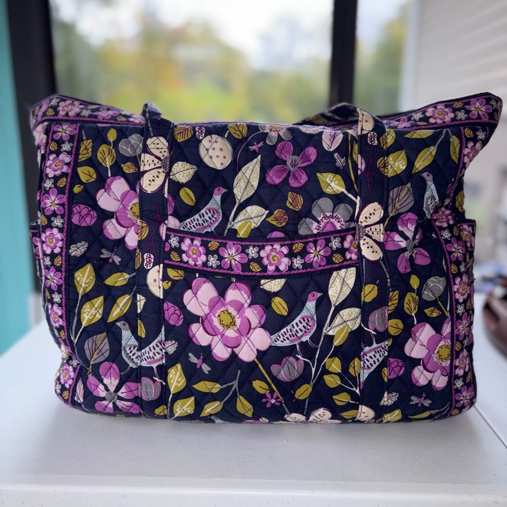 Vera Bradley Floral Quilted Tote Bag